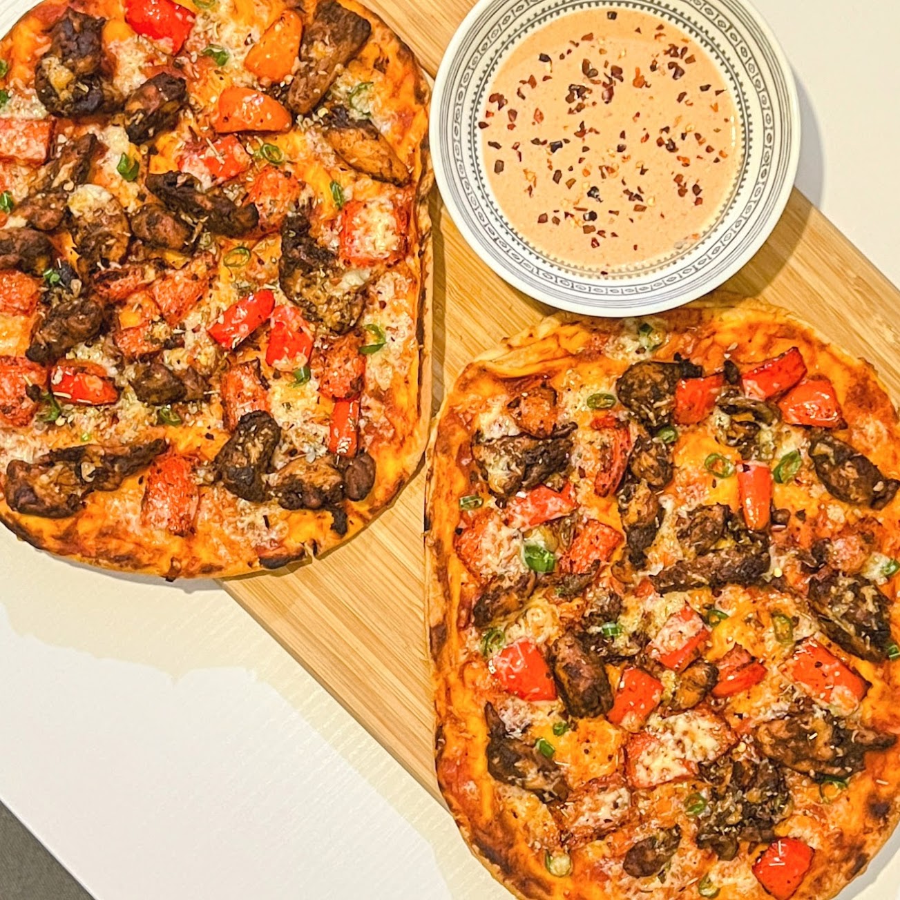 Chicken Thigh Fajita Pizza